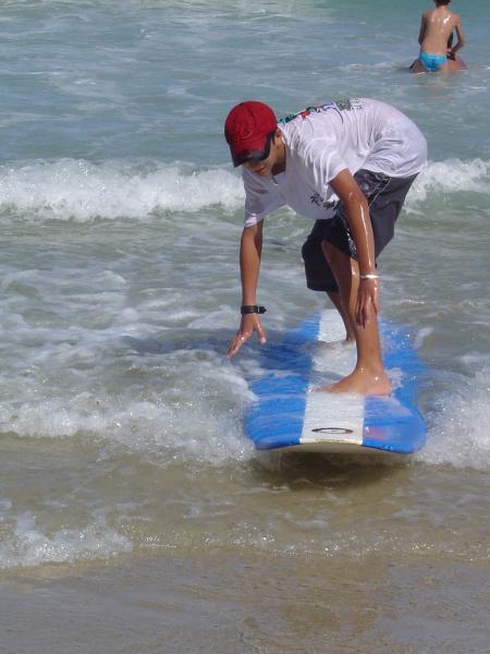 Surfing in the Atlantic